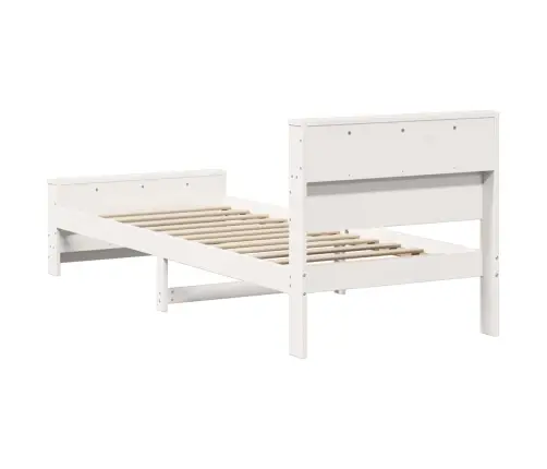 Gultas Rāmis Balts 80 X 200 Cm Priedes Masīvkoks Vidaxl