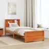 Gultas Rāmis Vaska Brūna 80 X 200 Cm Priedes Masīvkoks Vidaxl