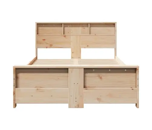 Voodi Raam Peaga Pruun 135 X 190 Cm Tehispuit