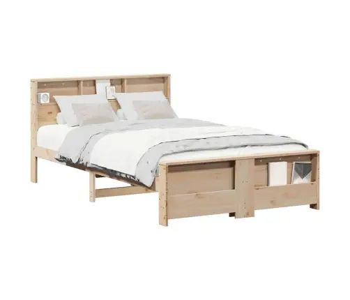 Voodi Raam Peaga Pruun 135 X 190 Cm Tehispuit