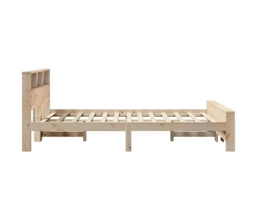 Voodi Raam Peaga Pruun 135 X 190 Cm Tehispuit