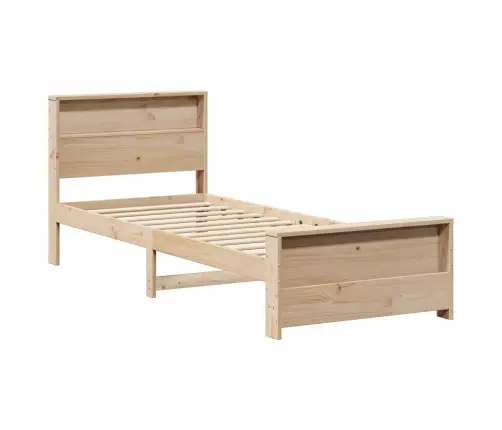 Gultas Rāmis Brūna 90 X 190 Cm Priedes Masīvkoks Vidaxl