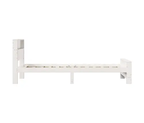 Voodi Raam Peaga Valge 75 X 190 Cm Tehispuit