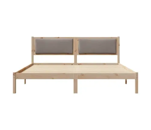 Voodi Raam Peaga Pruunikashall 180 X 200 Cm Tahke Mänd