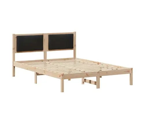 Lovos Rėmas Juoda 135 X 190 Cm Kietos Pušies Mediena