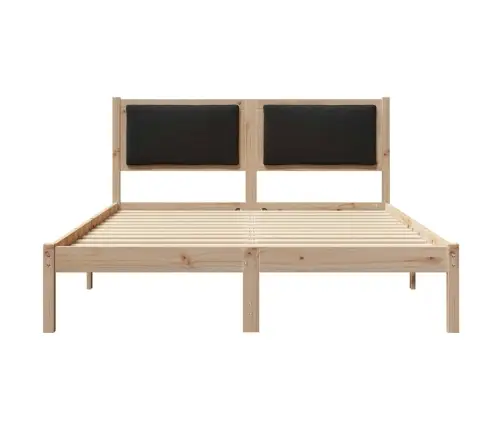 Lovos Rėmas Juoda 135 X 190 Cm Kietos Pušies Mediena