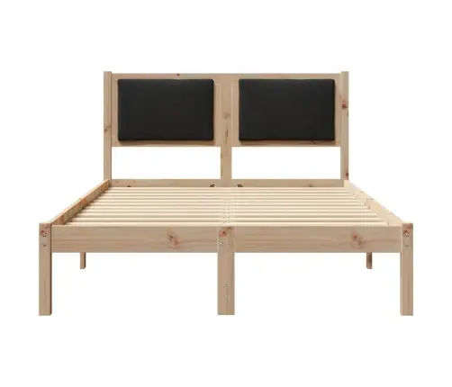 Lovos Rėmas Juoda 120 X 190 Cm Kietos Pušies Mediena