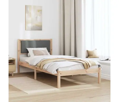 Lovos Rėmas Tamsiai Pilka 100 X 200 Cm Kietos Pušies Mediena