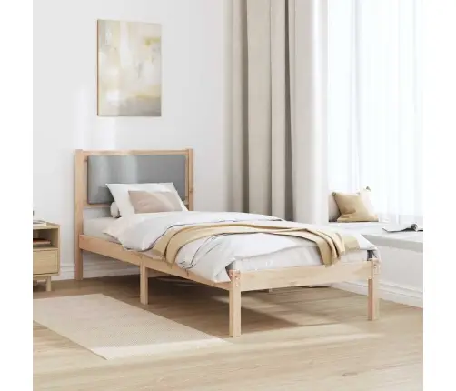 Lovos Rėmas Šviesiai Pilka 80 X 200 Cm Kietos Pušies Mediena