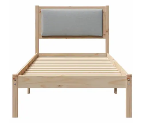 Lovos Rėmas Šviesiai Pilka 80 X 200 Cm Kietos Pušies Mediena