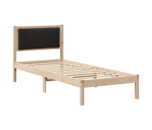 Lovos Rėmas Juoda 80 X 200 Cm Kietos Pušies Mediena