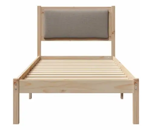 Voodi Raam Peaga Pruunikashall 80 X 200 Cm Tahke Mänd