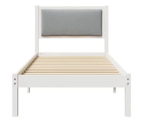 Voodi Raam Peaga Helehall 80 X 200 Cm Tahke Mänd