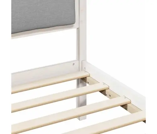 Gultas Rāmis Gaiši Pelēks 90 X 190 Cm Ciets Priedes Koks Vidaxl