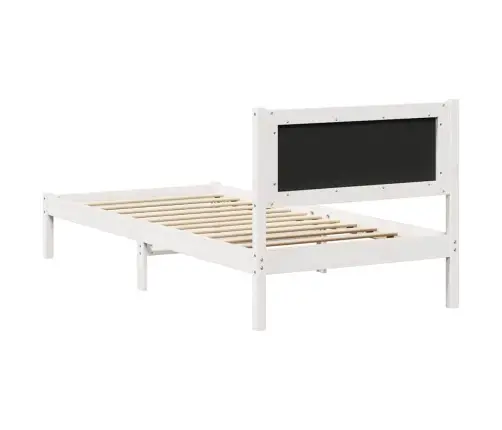 Gultas Rāmis Gaiši Pelēks 90 X 190 Cm Ciets Priedes Koks Vidaxl