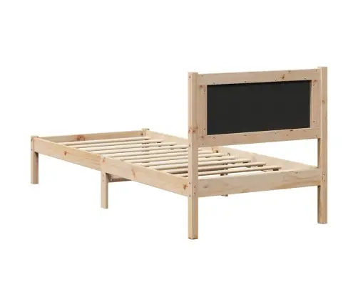 Lovos Rėmas Juoda 80 X 190 Cm Kietos Pušies Mediena