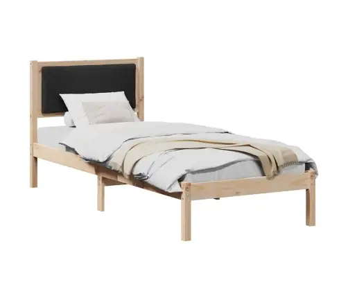 Lovos Rėmas Juoda 80 X 190 Cm Kietos Pušies Mediena