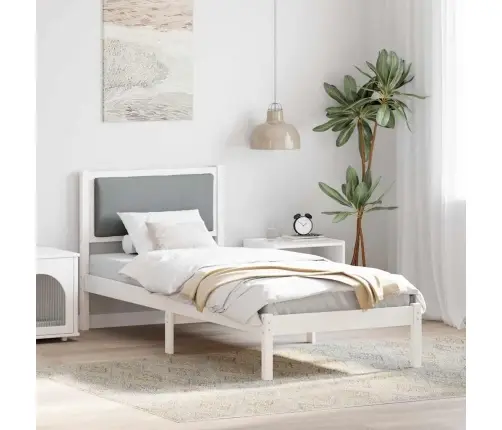 Lovos Rėmas Šviesiai Pilka 80 X 190 Cm Kietos Pušies Mediena