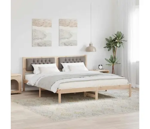 Lovos Rėmas Taupe 160 X 200 Cm Kietos Pušies Mediena