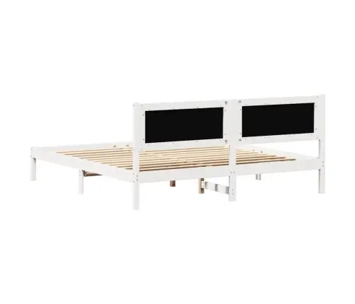 Voodi Raam Peaga Helehall 160 X 200 Cm Tahke Mänd