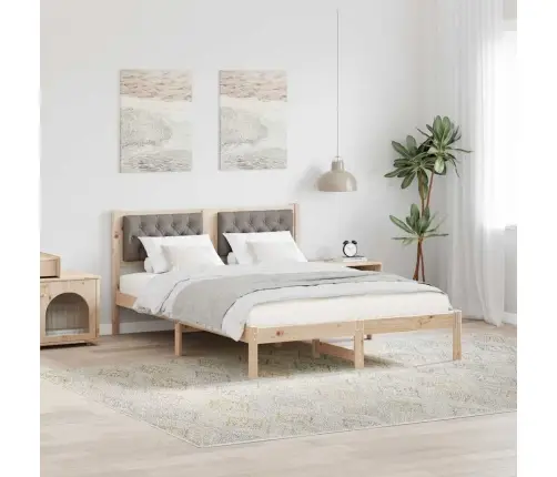 Lovos Rėmas Taupe 140 X 190 Cm Kietos Pušies Mediena