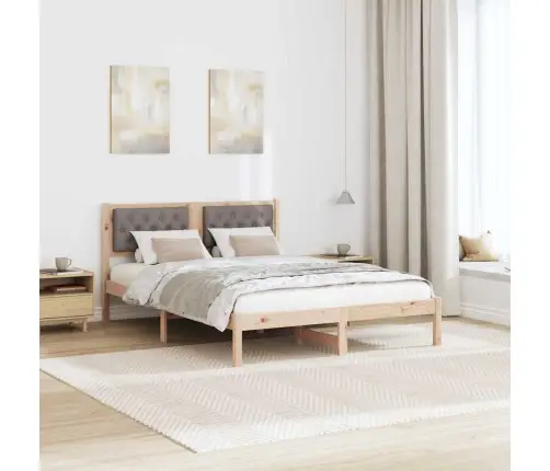 Lovos Rėmas Taupe 140 X 190 Cm Kietos Pušies Mediena