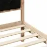Gultas Rāmis Ar Galvas Klāju Melna 135 X 190 Cm Audums Vidaxl Gultas Rāmis Ar Galvas Klāju Melna 135 X 190 Cm Audums Vidaxl