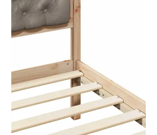 Lovos Rėmas Taupe 135 X 190 Cm Kietos Pušies Mediena