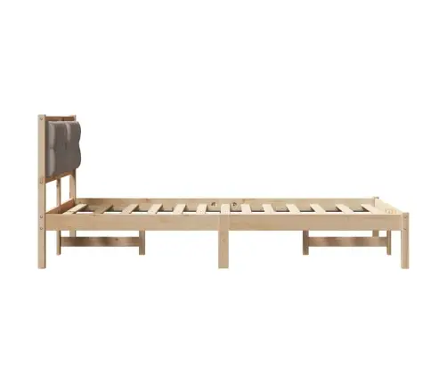 Lovos Rėmas Taupe 120 X 190 Cm Kietos Pušies Mediena