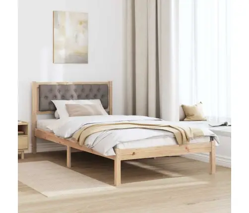Lovos Rėmas Taupe 100 X 200 Cm Kietos Pušies Mediena