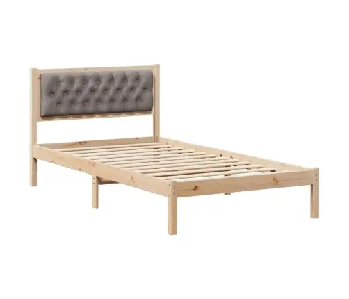 Lovos Rėmas Taupe 100 X 200 Cm Kietos Pušies Mediena