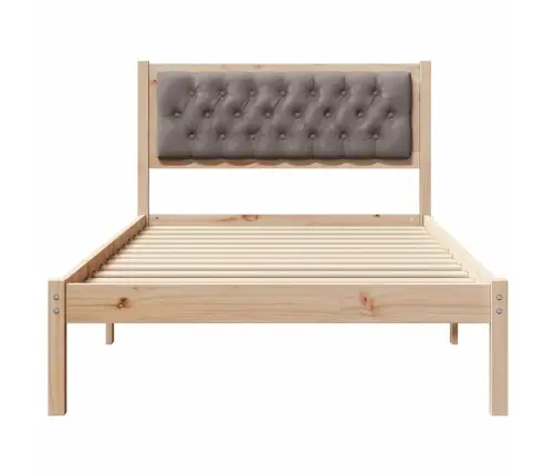 Lovos Rėmas Taupe 100 X 200 Cm Kietos Pušies Mediena