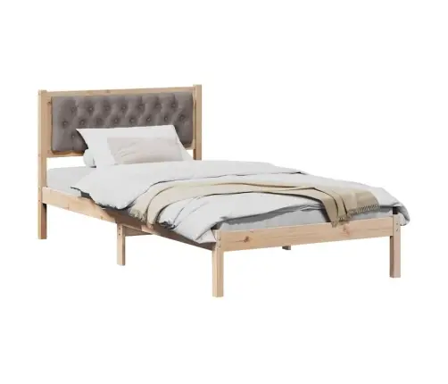 Lovos Rėmas Taupe 100 X 200 Cm Kietos Pušies Mediena