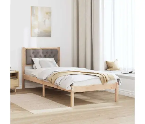 Lovos Rėmas Taupe 80 X 200 Cm Kietos Pušies Mediena