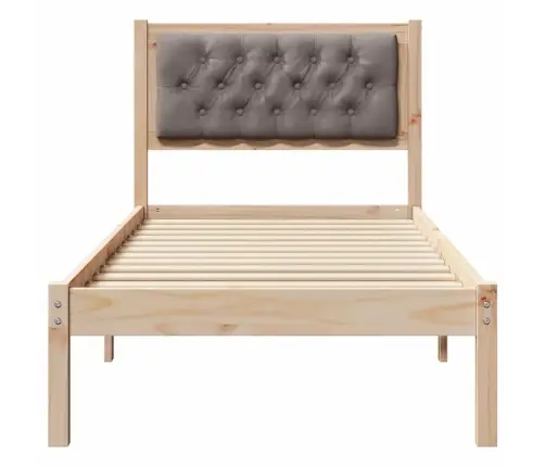 Lovos Rėmas Taupe 80 X 200 Cm Kietos Pušies Mediena