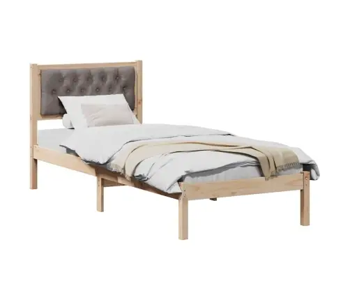Lovos Rėmas Taupe 80 X 200 Cm Kietos Pušies Mediena