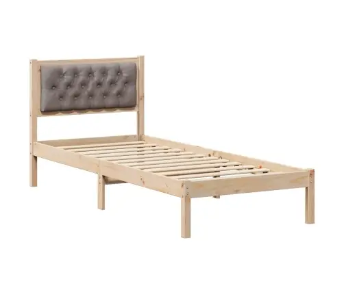 Lovos Rėmas Taupe 90 X 190 Cm Kietos Pušies Mediena