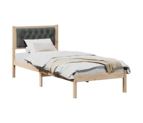 Lovos Rėmas Tamsiai Pilka 75 X 190 Cm Kietos Pušies Mediena