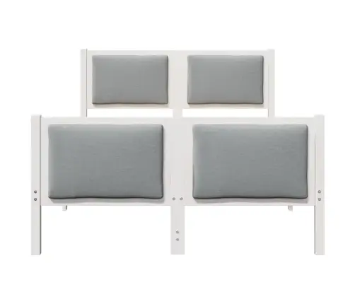 Lovos Rėmas Su Galvūgalio Šviesiai Pilka 120 X 200 Cm Audinys