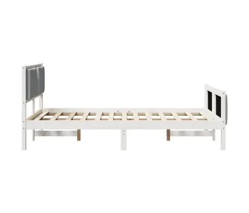 Lovos Rėmas Su Galvūgalio Šviesiai Pilka 120 X 200 Cm Audinys