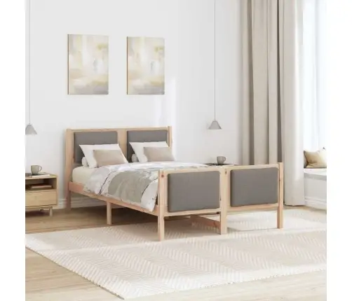 Lovos Rėmas Su Galvūgalio Taupe 120 X 190 Cm Audinys