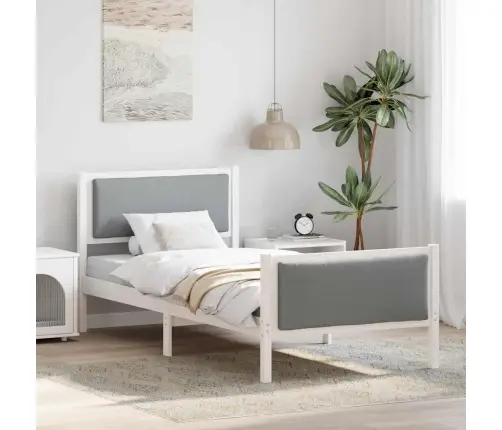 Lovos Rėmas Su Galvūgalio Šviesiai Pilka 100 X 200 Cm Audinys