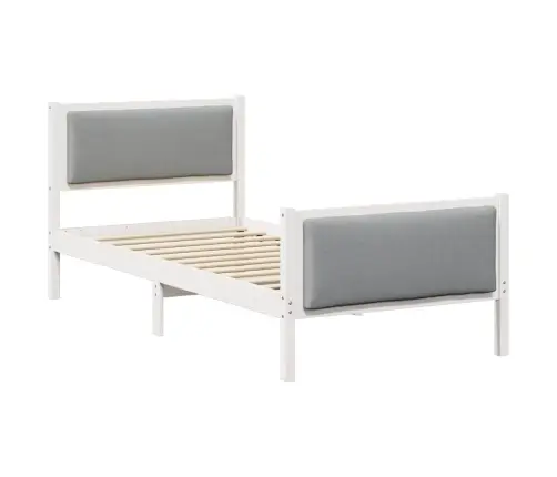 Lovos Rėmas Su Galvūgalio Šviesiai Pilka 100 X 200 Cm Audinys