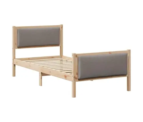 Lovos Rėmas Su Galvūgalio Taupe 90 X 200 Cm Audinys