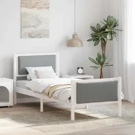 Gultas Rāmis Ar Galvas Klāju Gaiši Pelēks 80 X 200 Cm Audums Vidaxl Gultas Rāmis Ar Galvas Klāju Gaiši Pelēks 80 X 200 Cm Audums Vidaxl