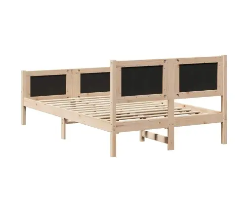 Lovos Rėmas Šviesiai Pilka 120 X 190 Cm Kietos Pušies Mediena