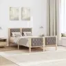 Lovos Rėmas Taupe 120 X 190 Cm Kietos Pušies Mediena