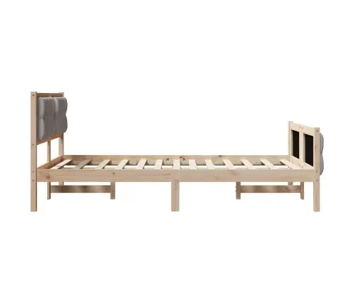 Lovos Rėmas Taupe 120 X 190 Cm Kietos Pušies Mediena
