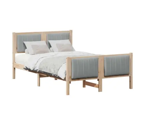 Beti Raam Peaga Pruun Ja Helehall 120 X 200 Cm Männipuit