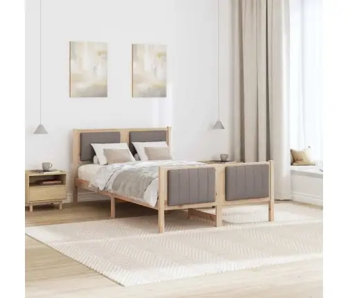 Gultas Rāmis Braun Un Taupe 120 X 200 Cm Priedes Masīvkoks Vidaxl Gultas Rāmis Braun Un Taupe 120 X 200 Cm Priedes Masīvkoks Vidaxl